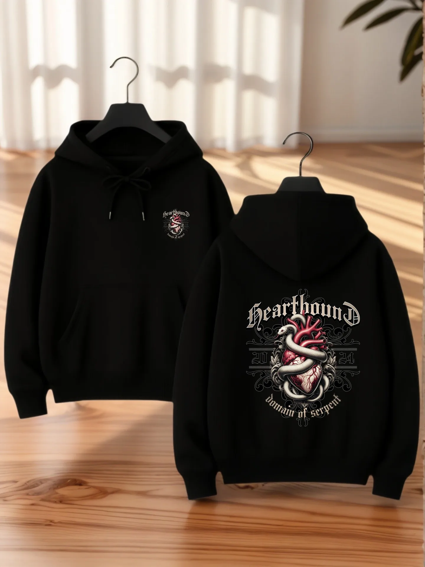 

Graphic Hoodie Women, Girly Aesthetic Design with Bow Pencil Lipstick Print, Soft Fabric, Casual Everyday Wear for Teens