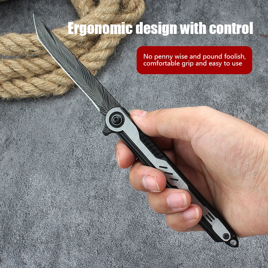 

Складной нож из цельной стали, Мини Портативный острый ключ, бытовой Фруктовый нож, открытый Экспресс-нож для кемпинга и защиты