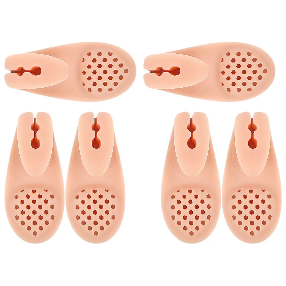 

3Pairs Big Toe Separator Sandals Soft Silicone Cushions Bunion Corrector Forefoot Shock Absorbing Foot Massager Summer Use Light
