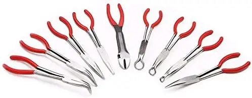 

Набор из 9 механических плоскогубцев с длинными губками 11 дюймов для автосервиса