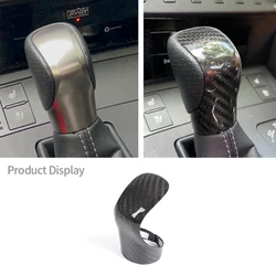 Real Carbon Fiber Gear Shift Knob Trim Cover For Lexus RX IS ES NX RC RX200t RX350 400h IS250 IS300 ES250 300h ES350 NX300h 200