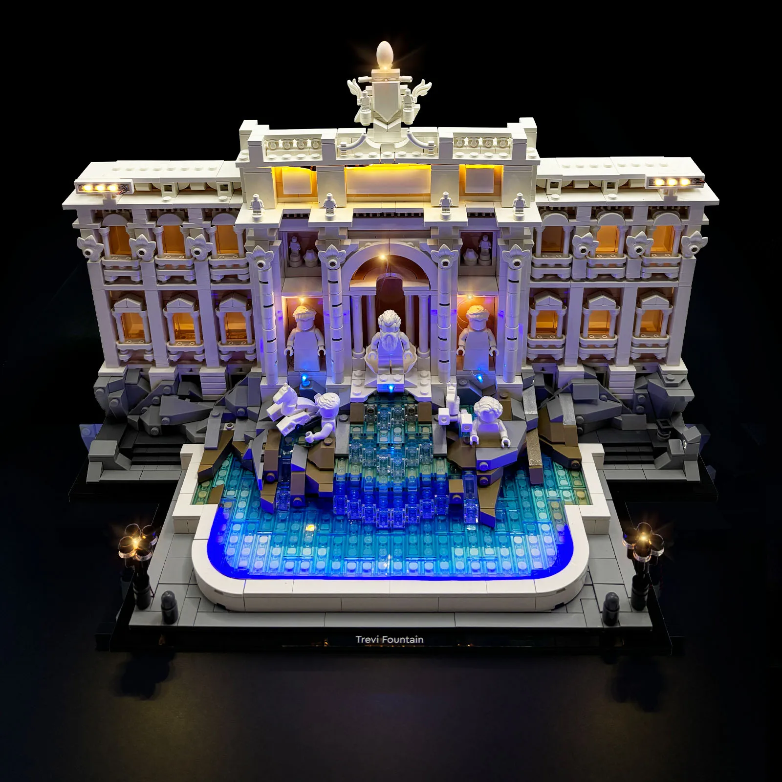 

LYBMTWF LED Lighting (No Model) for 21062 Trevi fountain of Rome Light Up your Building Blocks Only The Lamp and Battery Box Bui