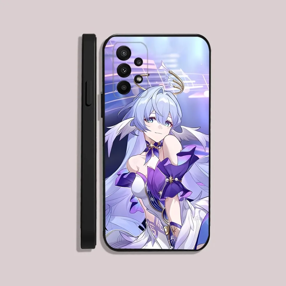 Honkai Star Rail Robin  Phone Case For Samsung S24,23,22,30,21,10,9,Ultra,Plus,Lite,FE,5G Black Soft Case