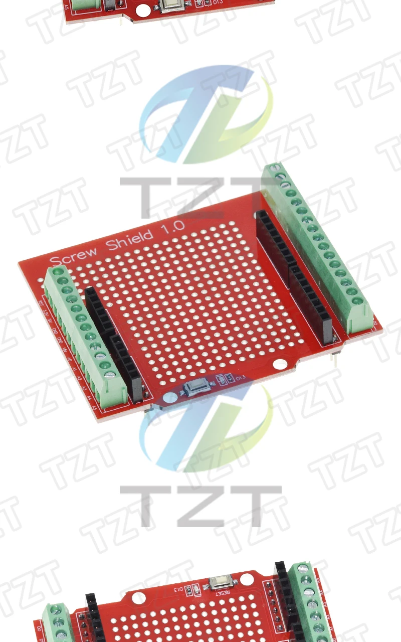 TZT 1/3PCS Proto Screw Shield V1.0 Montierte Anschluss-Prototyp-Erweiterungsplatte für UNO R3 – Detail 5