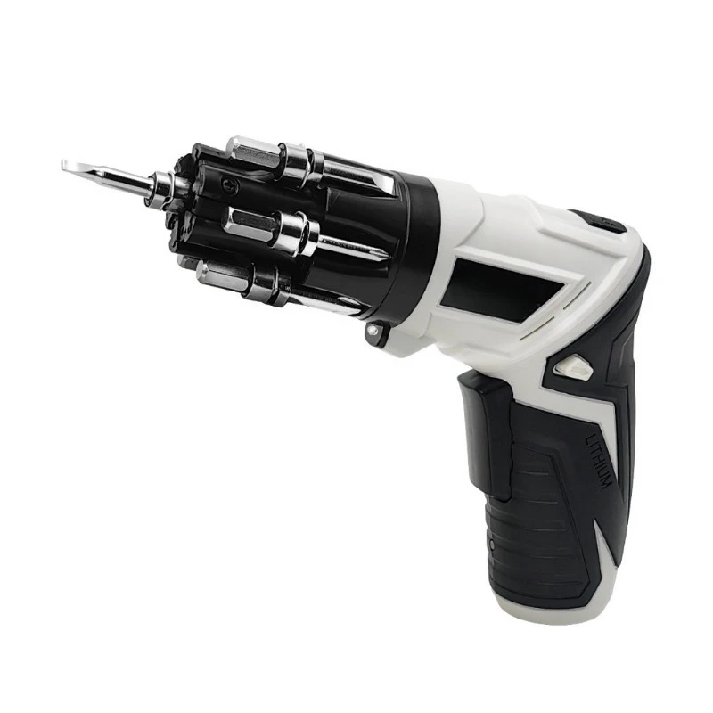 

Lithium battery screwdriver electric drill pistol straight handle electric screwdriver charging household industrial grade