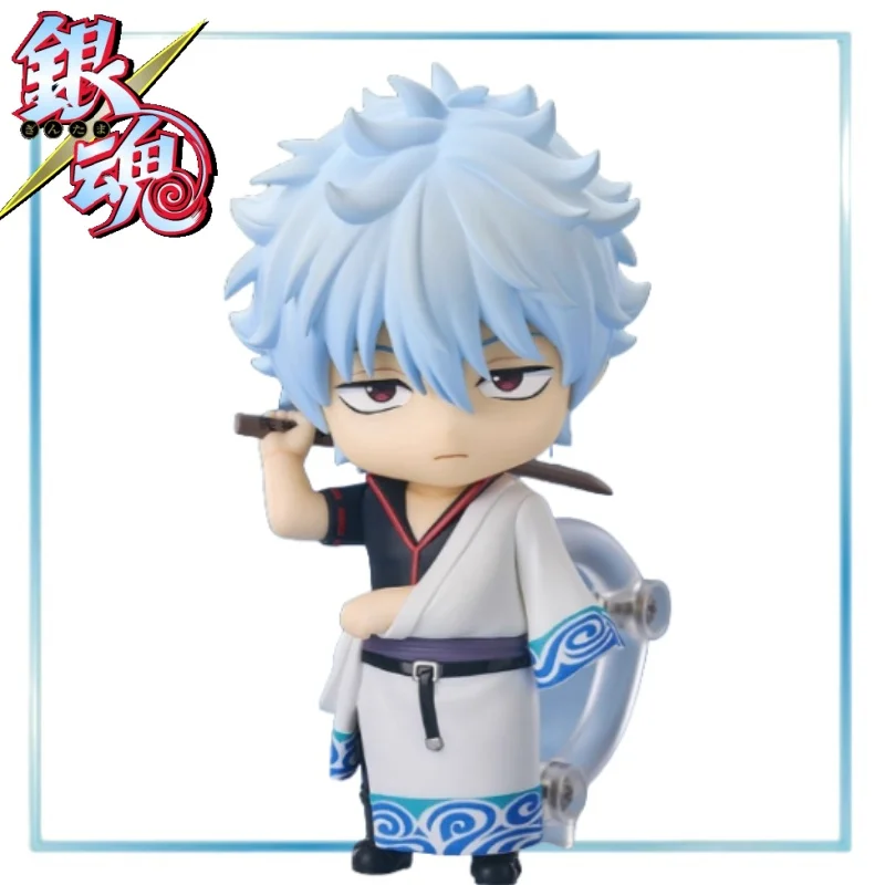 Q-version 2D anime nendoroid Gintama Sakata Gintoki Kagura figurine modèle périphérique décoration de bureau étui affichage article cadeaux