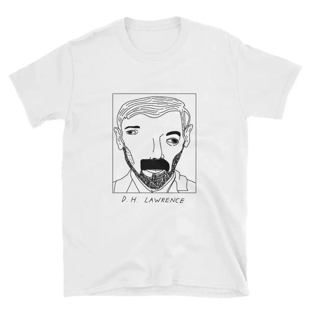 Badly Drawn Authors D H Lawrence T Shirt FREE Worldwide Delivery