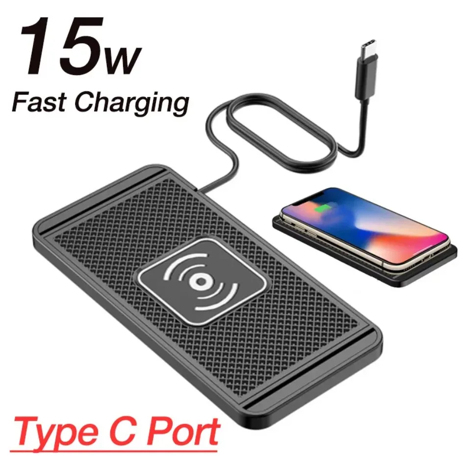 Car Wireless Charger Pad Home USB-A/Type C Wireless Charging Board For iPhone17 16 15 14 13 12 Pro Max Samsung Xiaomi 17 Pro Max