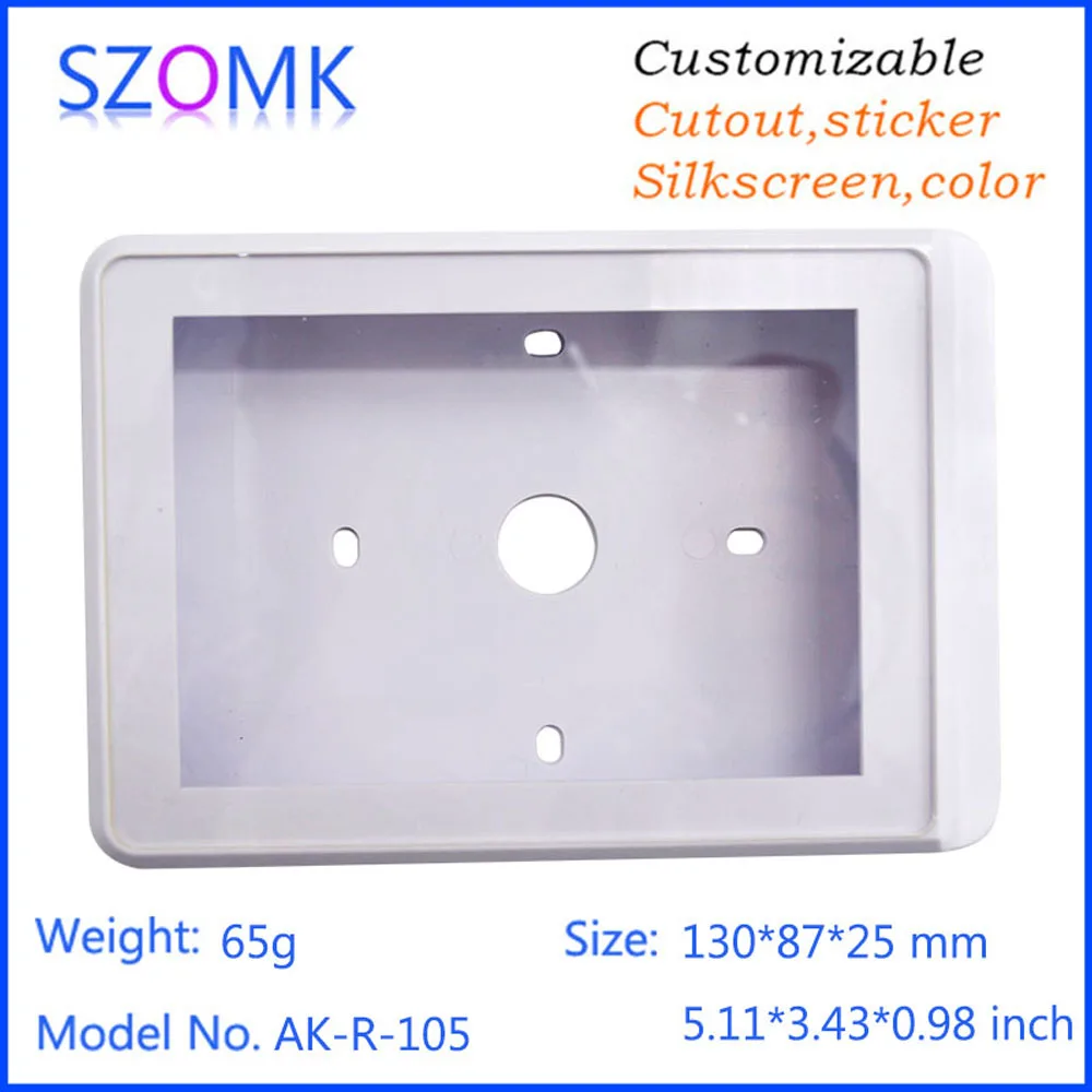 1Pcs new arrival szomk plastic RFID electronics enclosure box 130*87*25mm door entrance enclosure system control project box