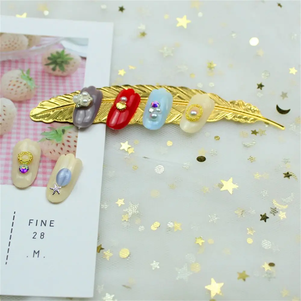 1pc Retro Leaf shape Gold Silver Plated Students Stationery Metal Feather Bookmark Book darts