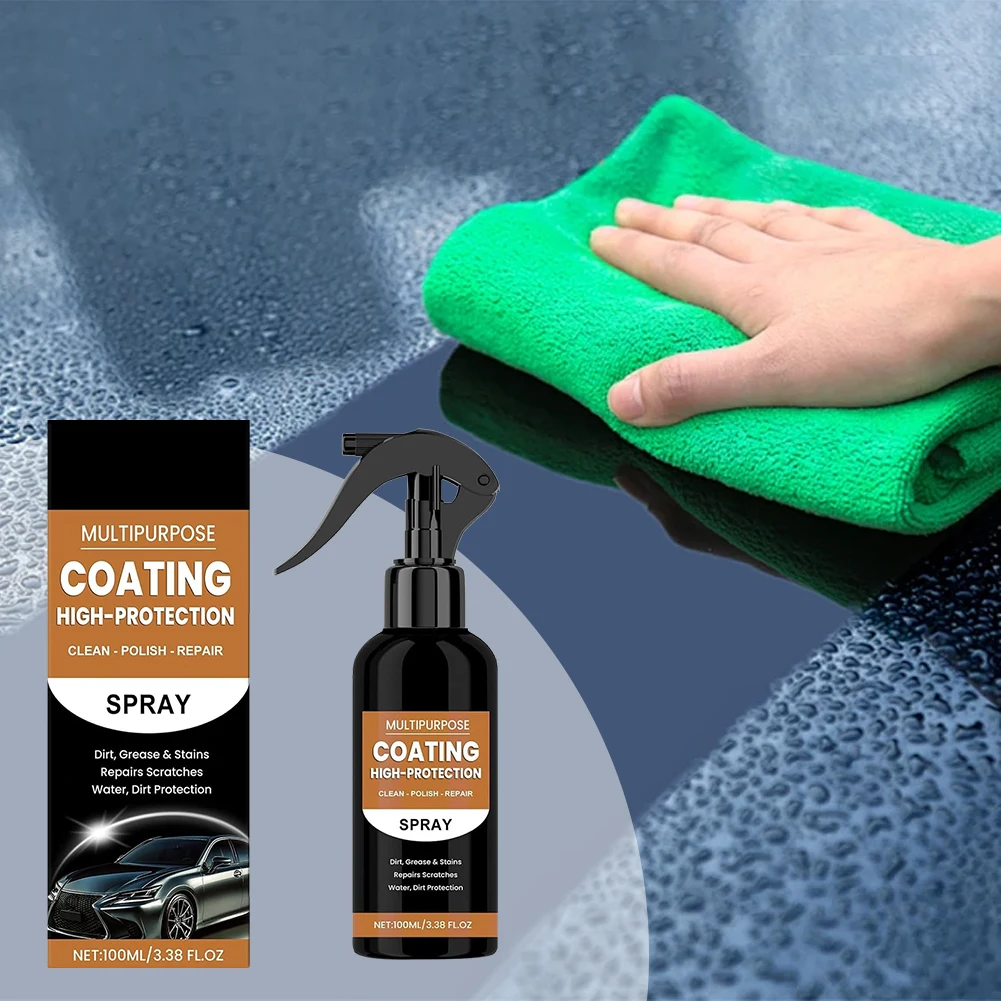 Fast Acting Car Coating Spray High Shield Water and Dirt Repellent 100ml for Car Exterior Protection and Shine