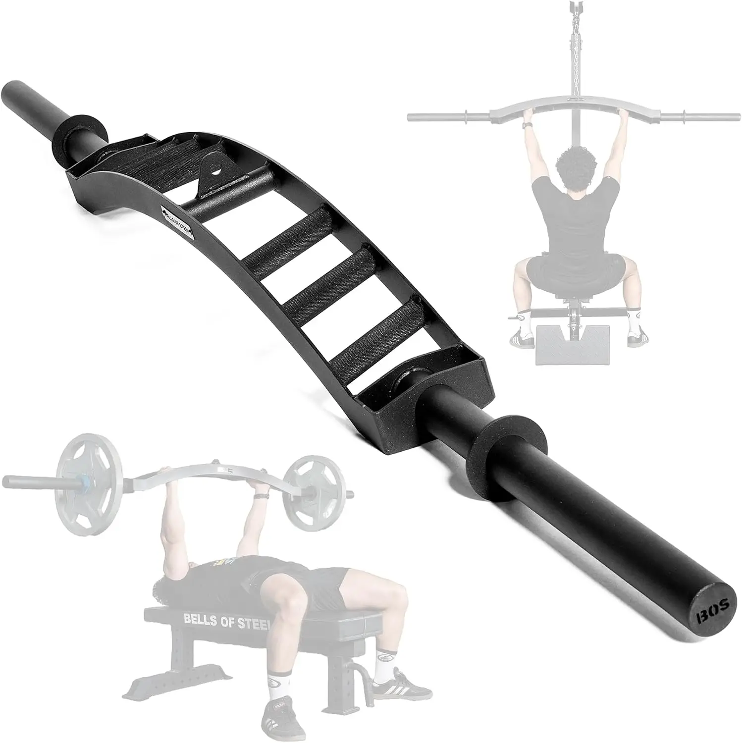 Cambered Swiss Bar with Multiple Grip Positions