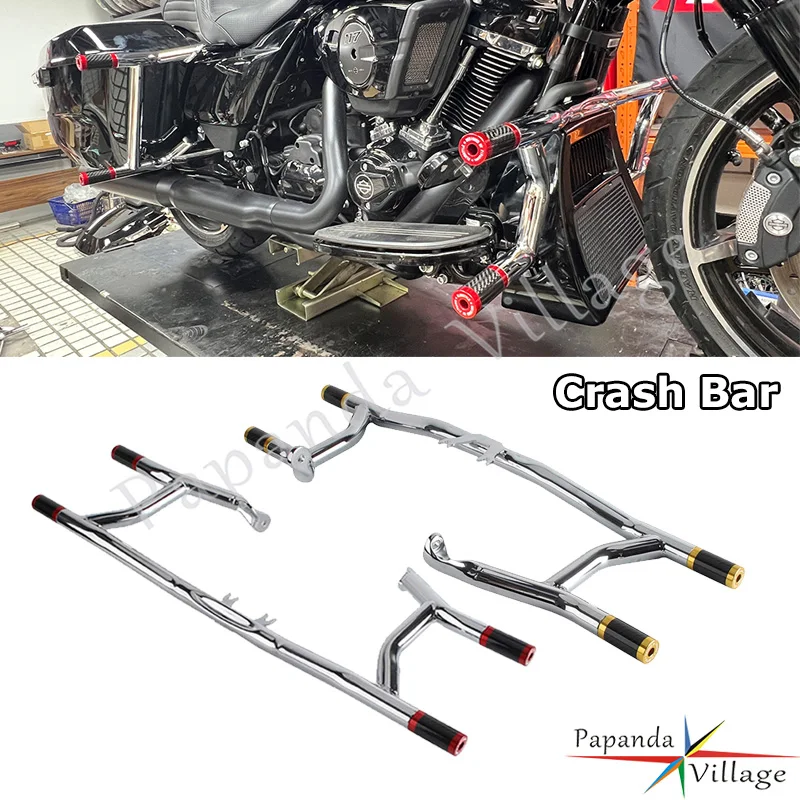 

For Harley Road Glide CVO FLTRXSE 2018-2022 Street Glide FLHX FLHXS 2014-2023 Motorcycle Highway Engine Guard Crash Bar Frame