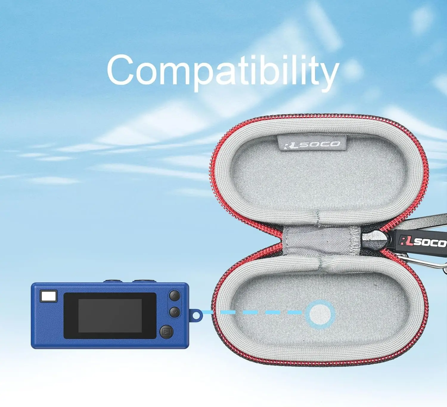 

Protective Carrying Hard Case for KODAK CHARMERA Keychain Digital Camera Lanyard and Keychain Travel for Storage Box Accessories