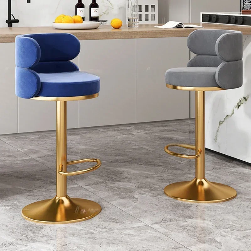 Chairs Banqueta Furniture Design Beauty Salon Bar Stools Luxury Cafe Sillas Para Comedor Nordic Minimalist Reception Lounge