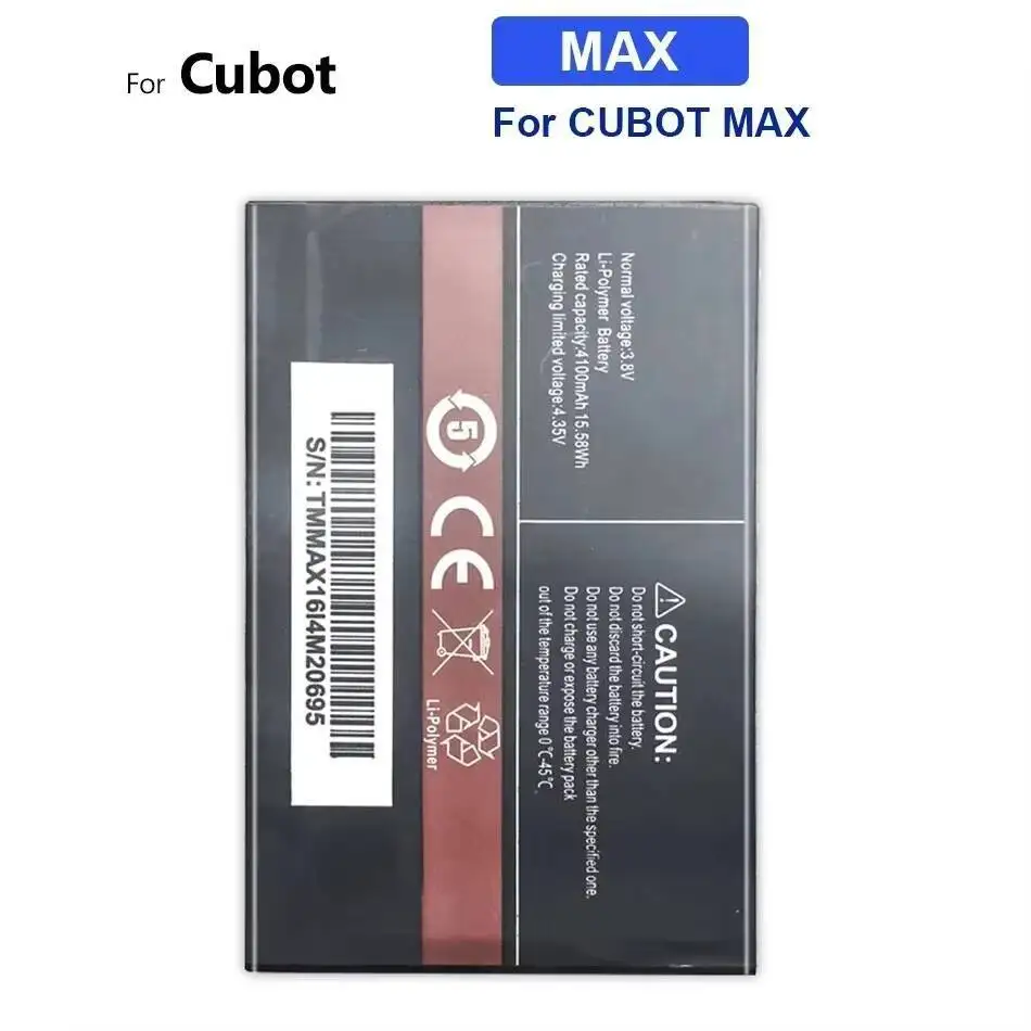 

4100Mah Reliable Power Supply Mobile Phone Battery For Cubot Max