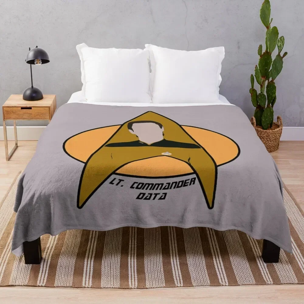 

Lt. Commander Data Throw Blanket Soft Home Decor Blanket for Couch Bedroom