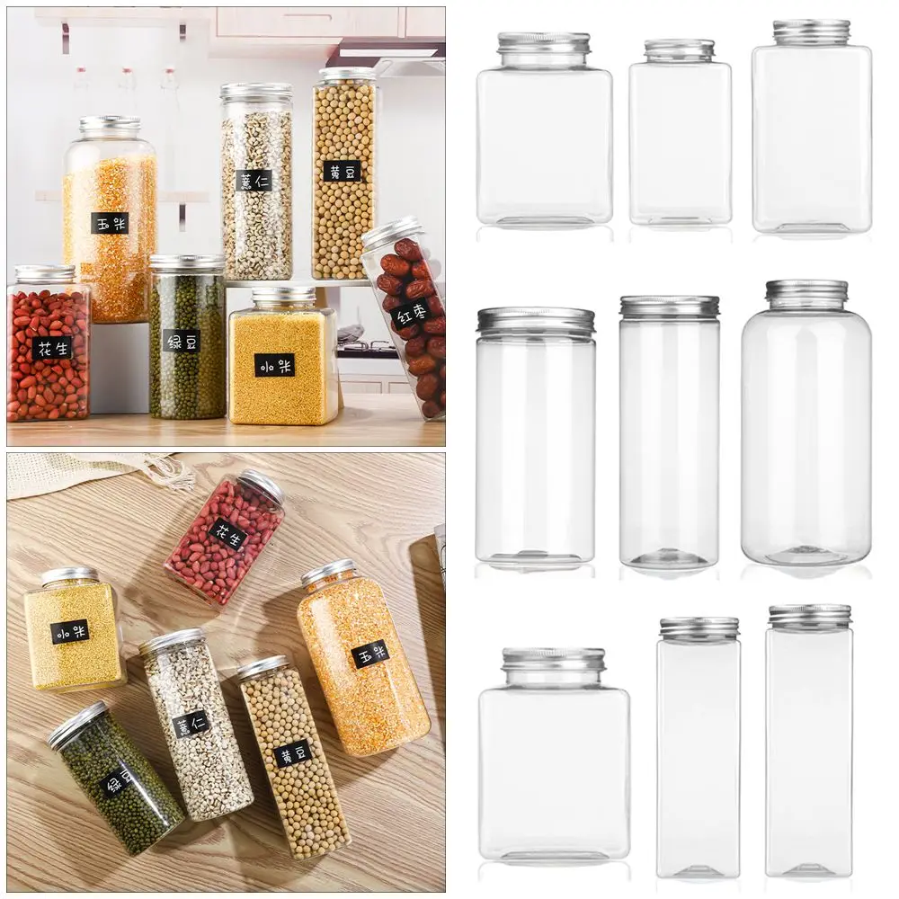 Nice Lids Cereal Storage Bottles Food Canisters With Labels Pantry Organization Storage Airtight Food Storage Containers