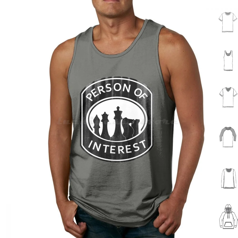 Person Of Interest Chess Tank Tops Vest Sleeveless Person Of Interest Shoot Rinch Sameen Shaw Harold Finch John Reese Fusco