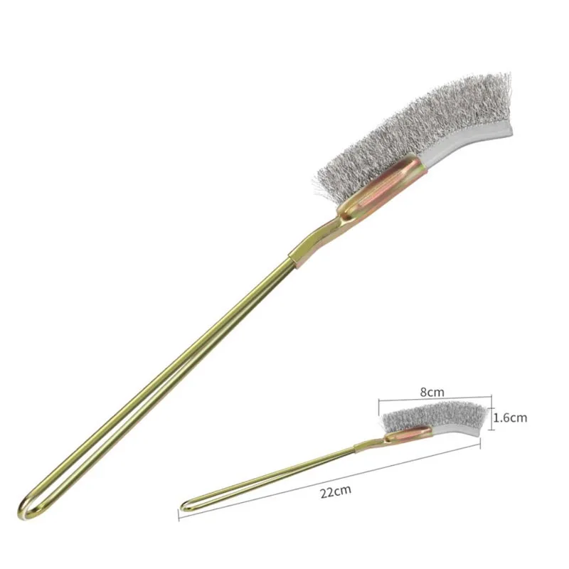 

Проволочные щетки из нержавеющей стали с металлической ручкой — инструменты для удаления ржавчины и краски, 10 шт. в упаковке