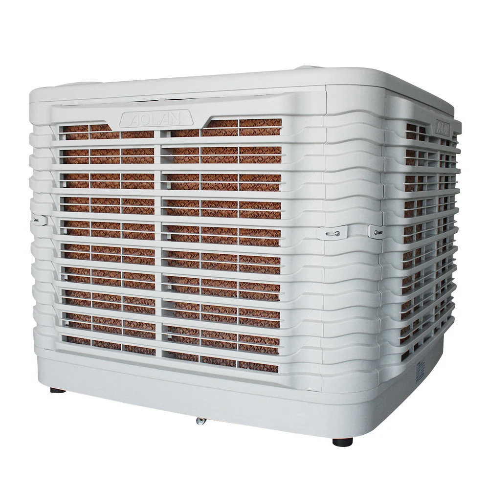 High-efficiency evaporative cooling fan, using aviation blade design, suitable for warehouse ventilation