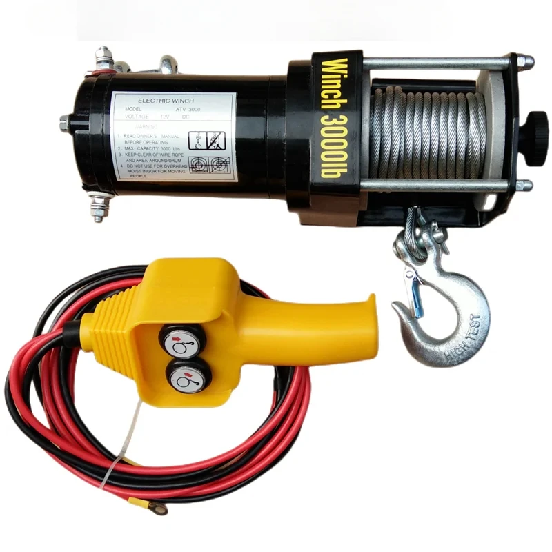 

Vehicle-mounted electric winch, small winch, winch hoist, minivan, hoist, pickup, gasoline vehicle, 12V24V