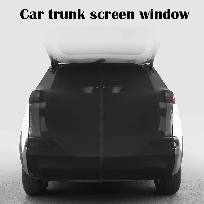 Car Tailgate Mosquito Proof Sunshade Magnetic Self Driving Insect Proof Ventilation Screen