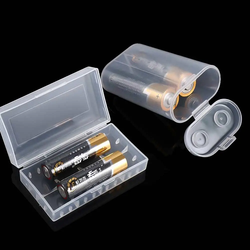 

Storage Box for 18650 Battery Plastic 2X18650 Battery Battery Holder Batteries Container Battery Box Battery Storage Boxes