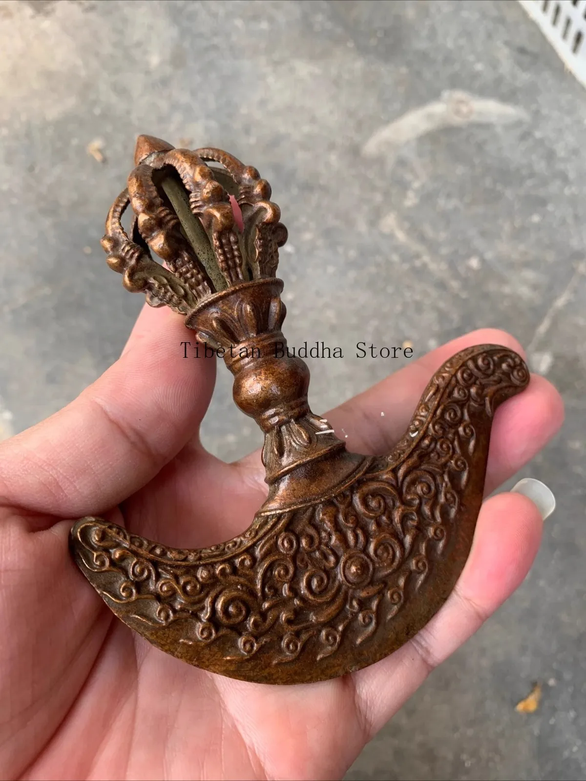 Antique Tibetan Buddhism Dharma Ritual Kartika Knife of The Dakinis