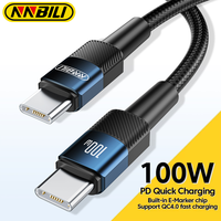 NNBILI 2024 NEW 100W USB C To Type C Cable PD Fast Charging Cord Cable 1M/2M For iPhone 15 Pro Max Macbook Samsung Xiaomi Hwawei