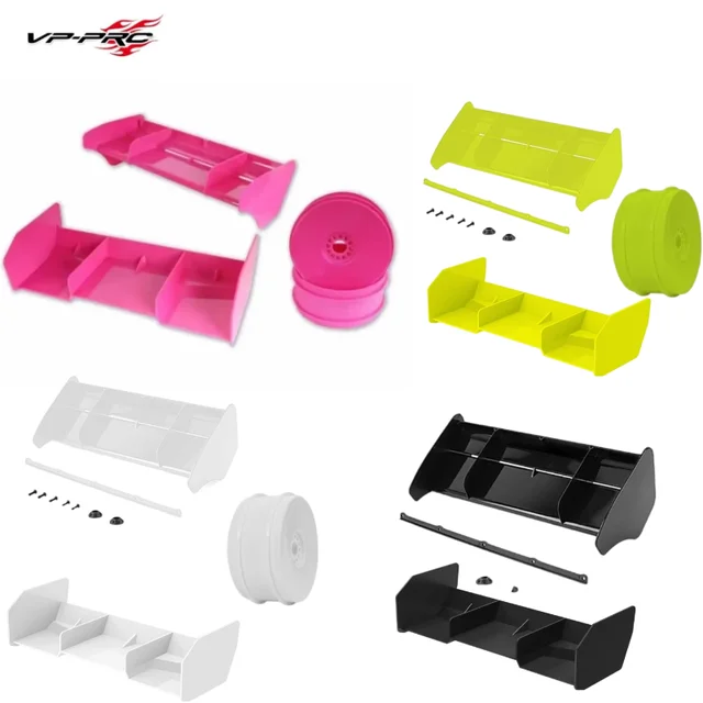 VP PRO 1/8 RC Różowy/żółty/czarny/biały Buggy Ogon Obręcz skrzydła Nylon Poprawia trakcję tylną Części RC