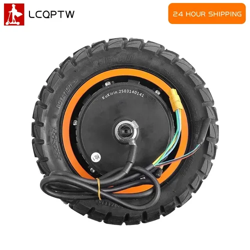 KUGOO KIRIN KuKirin G2 Max 전기 스쿠터 충격 흡수 브러시리스 엔진 (255x80 타이어 포함) 용 1000W 휠 허브 모터