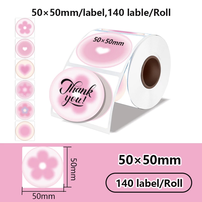 50x50mm Label For M110/M220/M221 Mini Printer Portable Thermal Label Stickers Self-Adhesive Waterproof Label Maker Sticker New