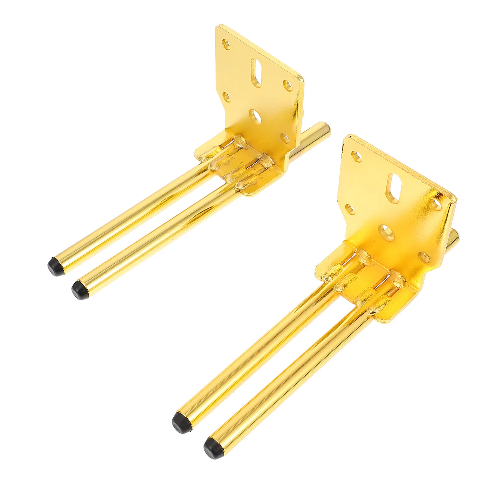 2Sets Classic Iron Furniture Support Legs Strong Bearing Capacity Easy Install Sofa Desk Wardrobe TV Furniture Legs Home Decor