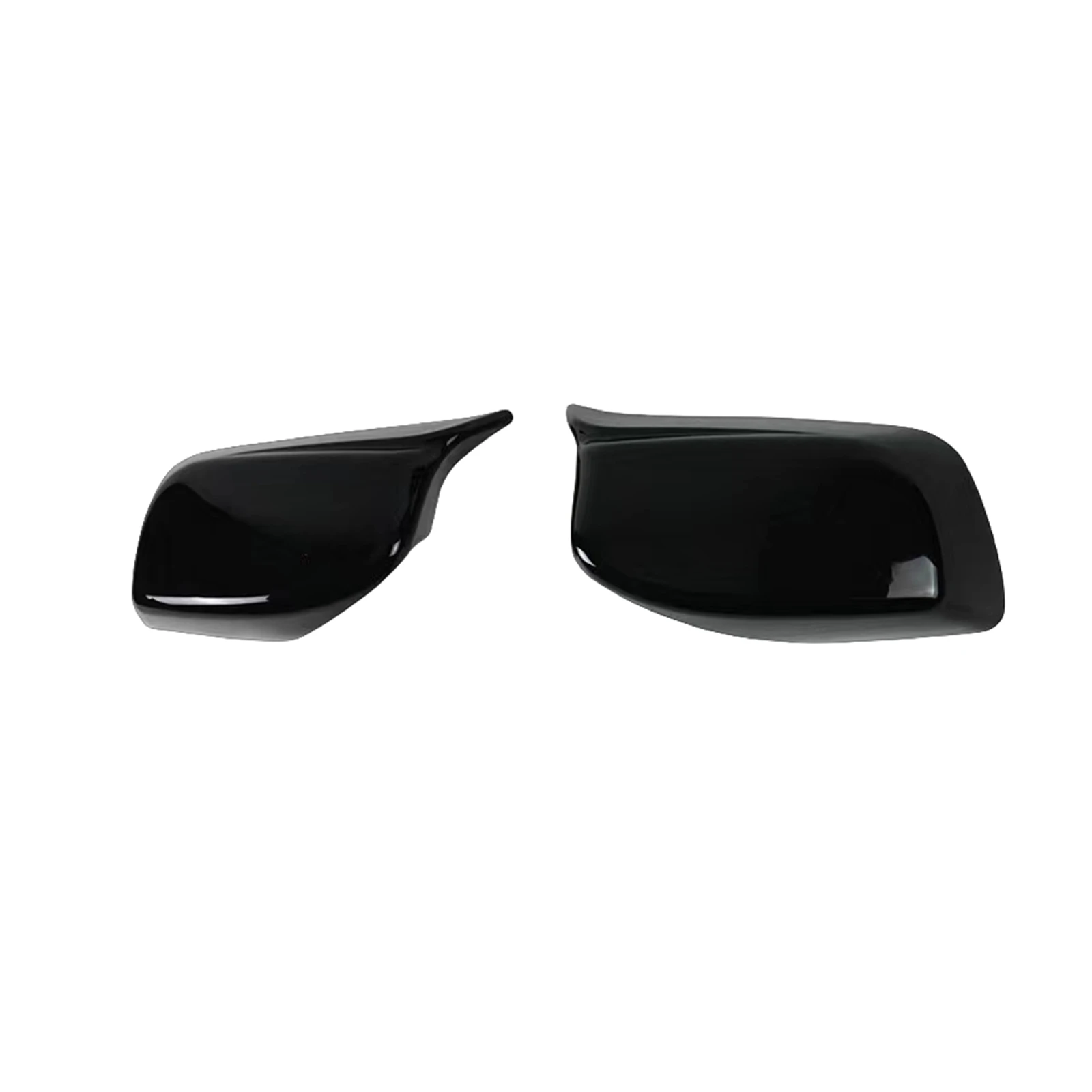 Rear View Mirror Cover For BMW 5 Series E60 E61 2003-2008 Gloss Black Replacement Rearview Shell Cap Clip On Style