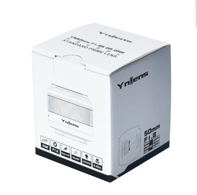 Lensa Yongnuo YN50mm F1.8 F1.8S DA DSM BARU untuk Kamera Mirrorless E-mount APS-C Lensa Fokus Otomatis untuk A6300 A6400 A6500