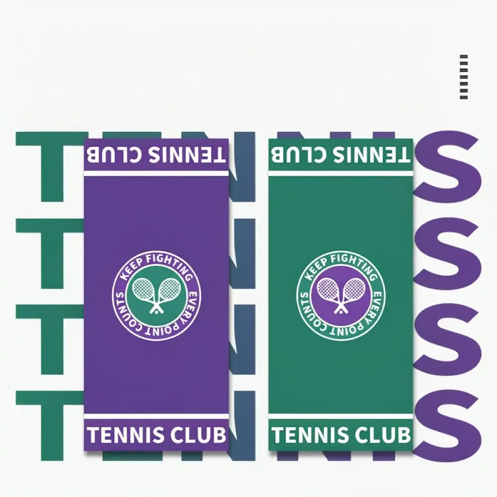 Cartoon Tennis Towel Quick Drying Sweat Absorbent Towel For Sports Training Running Badminton Basketball Fitness Workout
