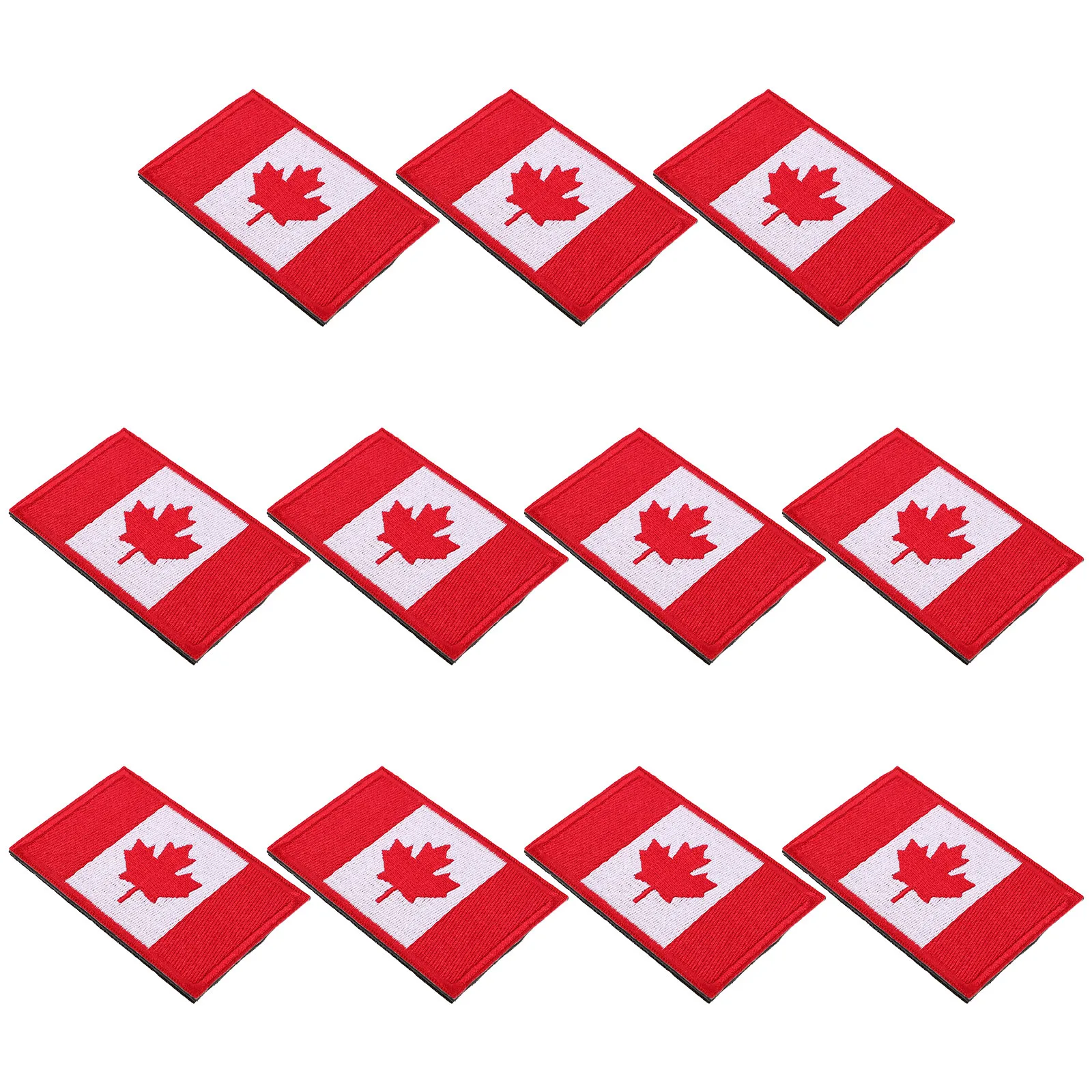 10 قطعة العلم الكندي التصحيح المطرزة زين شارات خياطة على بقع لحقائب الظهر السترات القبعات DIY بها بنفسك الملابس والاكسسوارات
