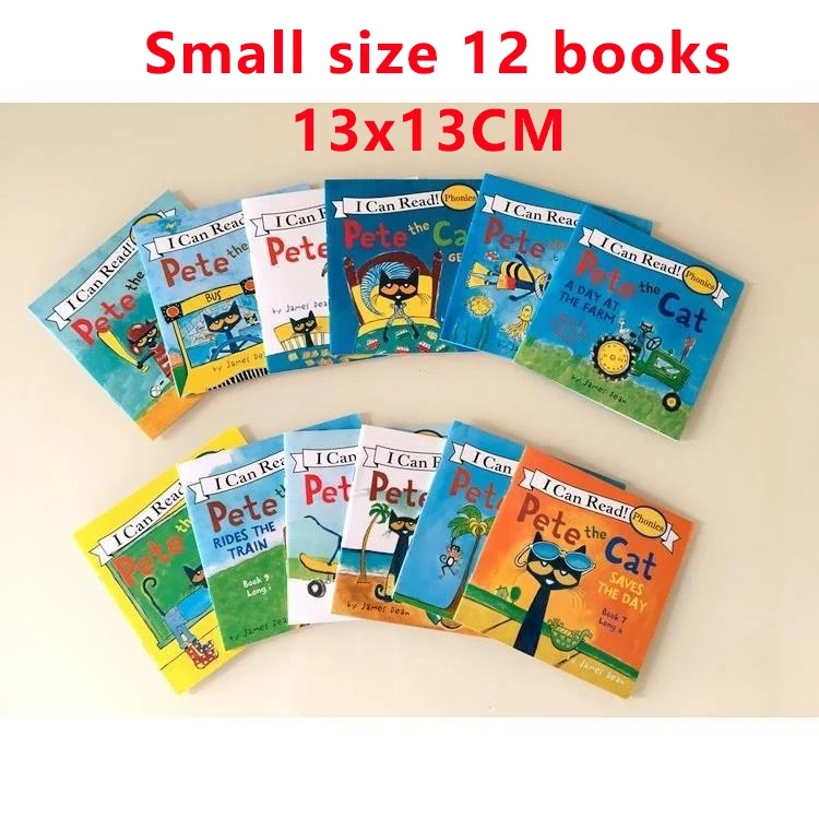 19 Books/Set I Can Read Pete The Cat Picture Books Children Baby Famous Story English Tales Child Book Set baby bedtime book