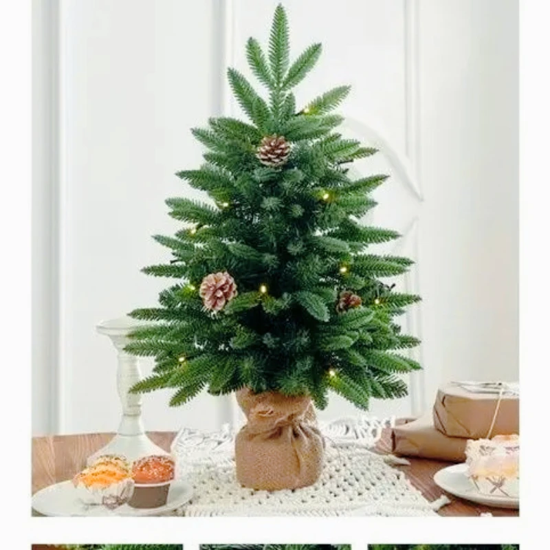 

Рождественская елка из полиэтилена 45/60/90 см, роскошные настольные украшения с имитацией кедра, маленькие украшения