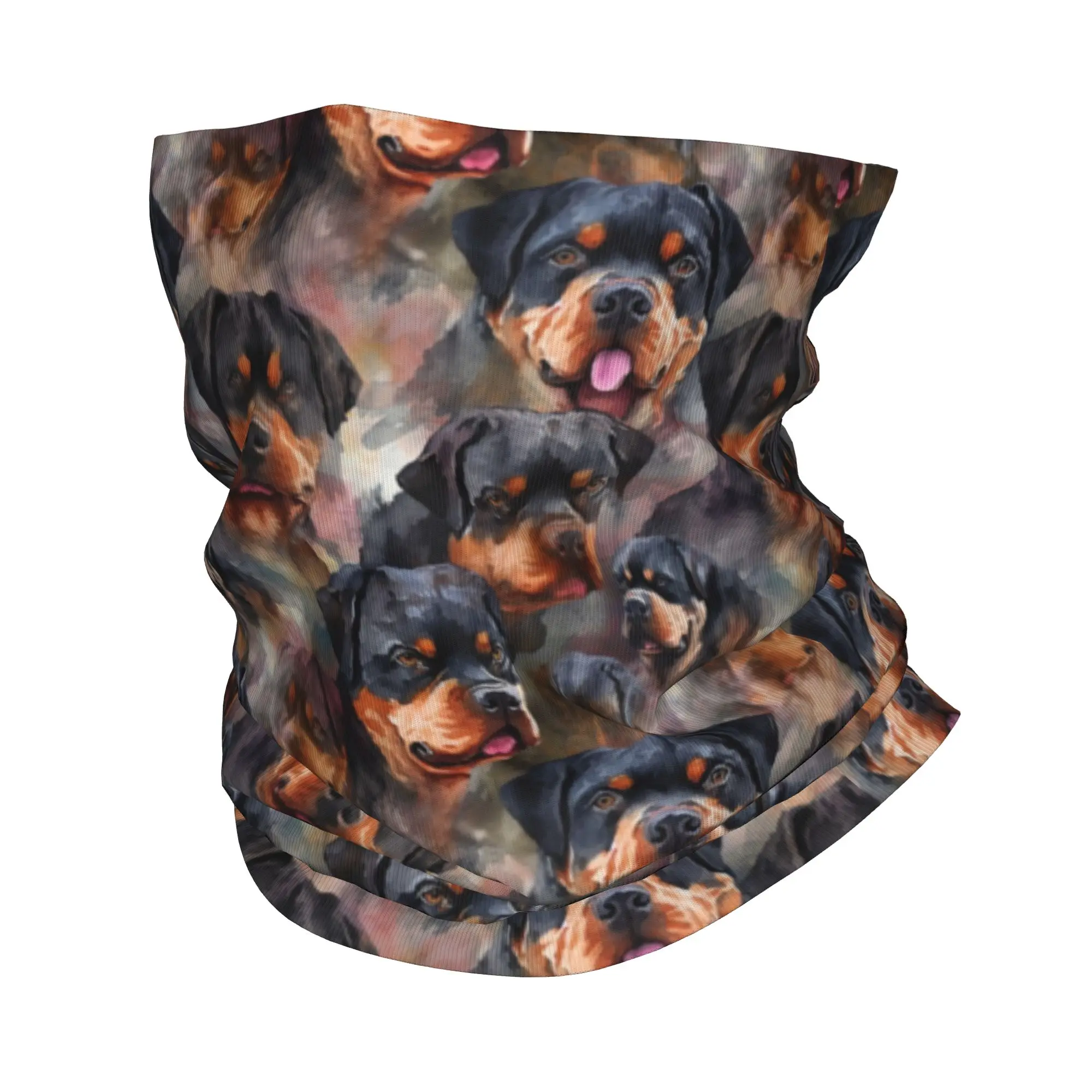 ผ้าพันคอโรตไวเลอร์สำหรับฤดูหนาว ผ้าคลุมหน้ากันลมสำหรับผู้ชาย ผ้าพันคอสำหรับเล่นสกี ผ้าคาดศีรษะ