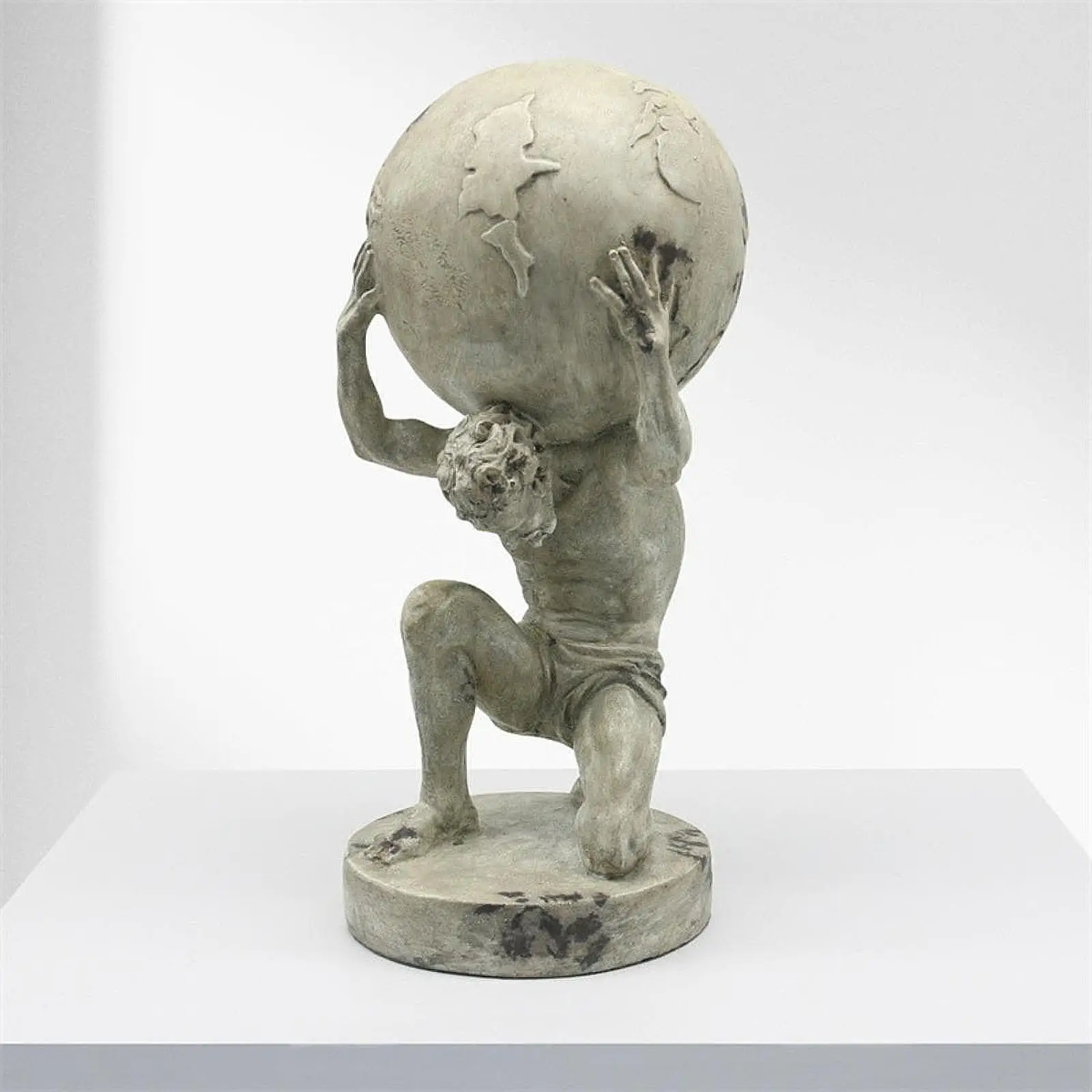 Greek Titan God Statue Decor Carrying The World Statue Sisyphus Statue Home Decoration Figurine Table Feng Shui Titan Statue