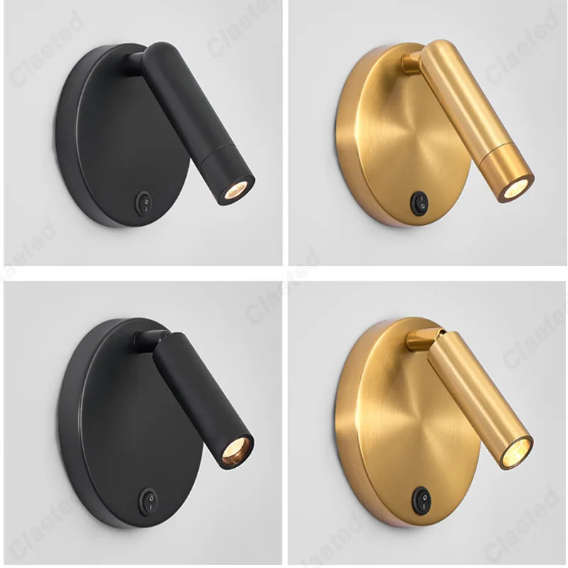 

Modern Minimalist European LED Reading Wall Lamp Living Room Study Bedroom Bedside Lighting Lamps