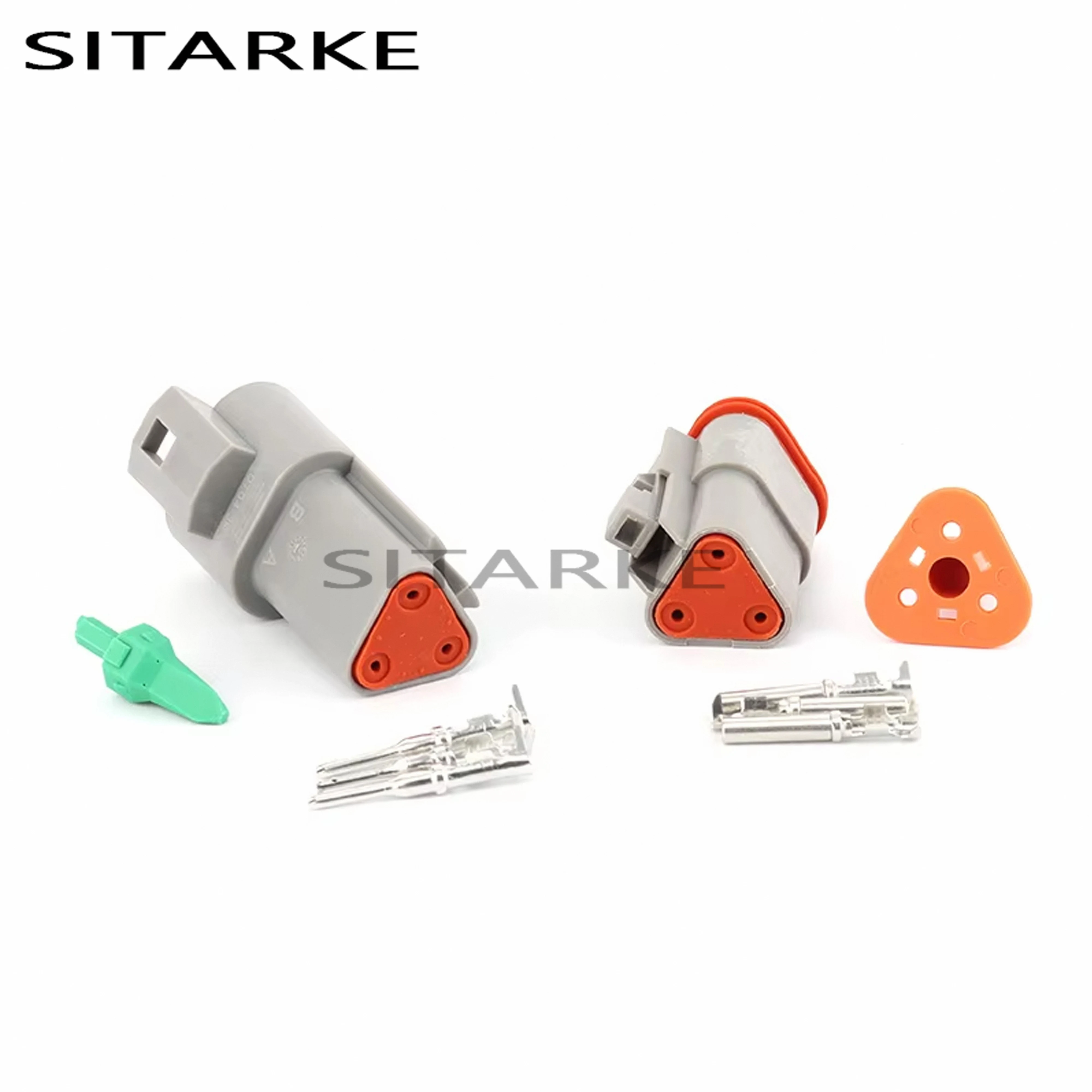 5 Sets Deutsch DT Series 3 Pin Automobile Electrical Wire Connectors Auto Male Female Waterproof Plug DT06-3S DT04-3P