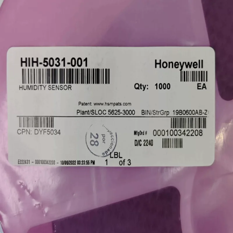 

HIH-5031-001Analog voltage of Honeywell humidity and temperature sensor 1PCS/LOTE