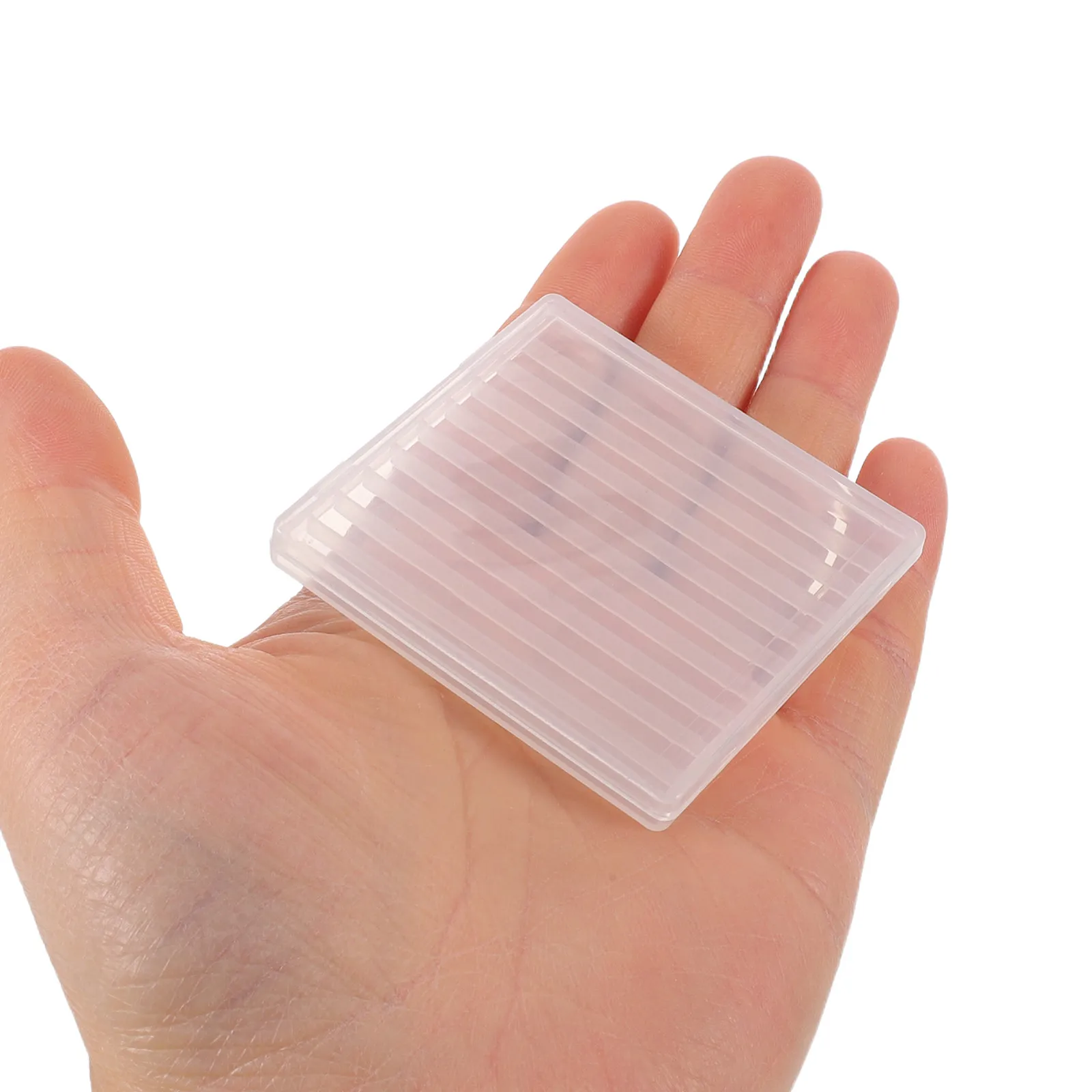 

30Pcs Mini Nail Drill Bits Box 10 Slot Transparent Dustproof Storage Case Portable Slim Nail Art Drill Bit Holder Salon