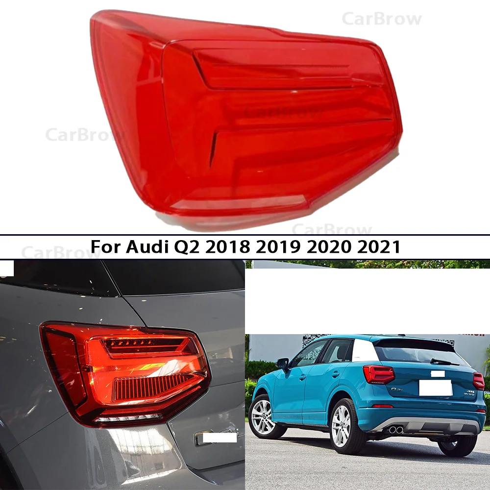 

For Audi Q2 2018 2019 2020 2021 Rear Tail Lamp Cover Brake Lights Shell Replace The Original Lampshade