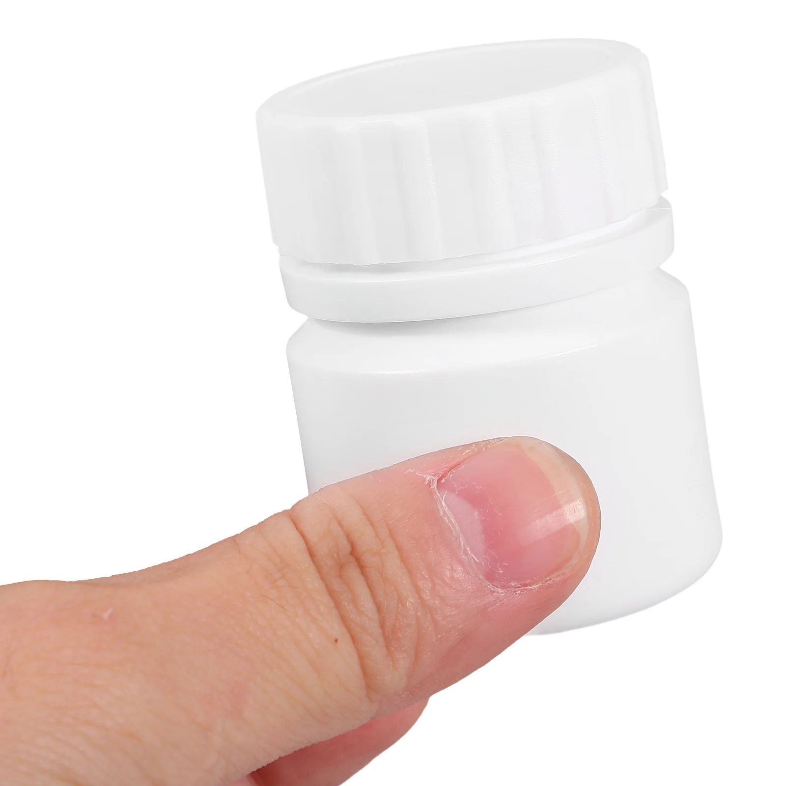 20 قطعة 30 مللي ختم عينة زجاجة الغذاء الصف Hdpe البلاستيك المحمولة حبة الحاويات السفر الطب تخزين كاشف زجاجة فارغة