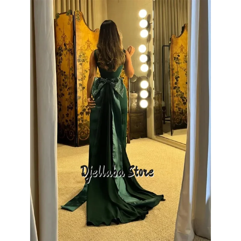 

Customized Mermaid Prom Dress With Shiny Sequins Square Collar Vestidos de noche Ankle-Length Formal Evening 2025