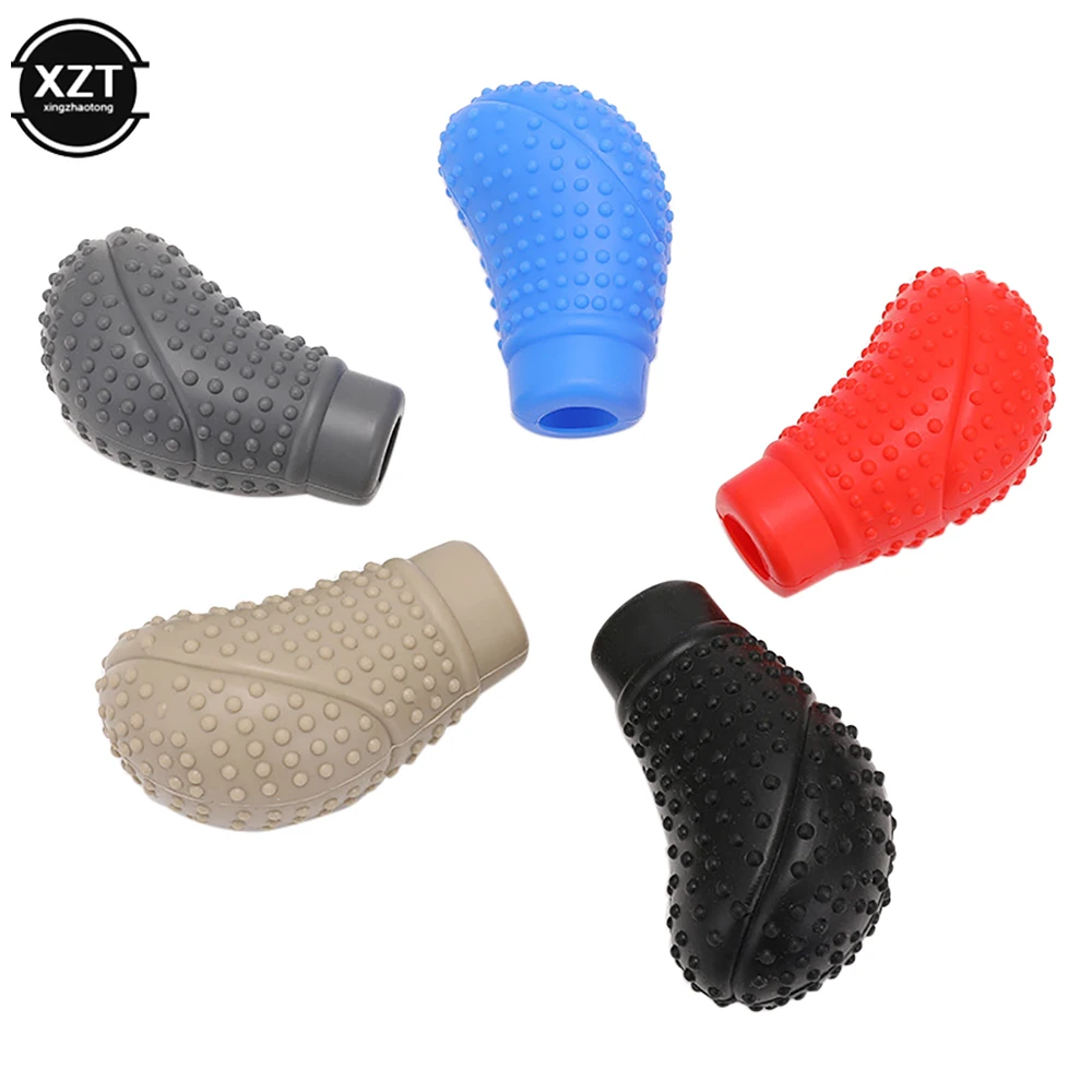 Hot Automatic Transmission Sales Car Hand Brake Cover Anti slip Silicone Manual  Automobile Shift Lever Shift Knob Accessories